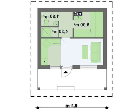 Проект комфортной бани с деревянным фасадом