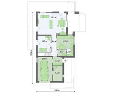 Ультрасовременный загородный коттедж с плоской крышей