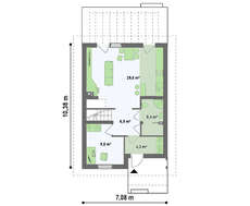 Проект яркого дома площадью 110 кв.м