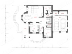 Проект симпатичного коттеджа с баней и мансардой