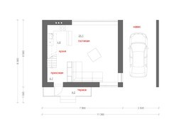 Красивый проект дома с гаражом и мансардой в классическом стиле