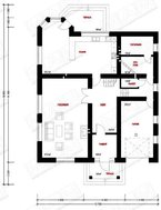 Двухэтажная вилла с четырехскатной крышей