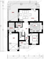 Двухэтажный коттедж с кирпичным фасадом