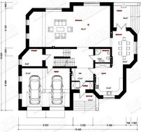 Классический особняк с цокольным этажом и гаражом