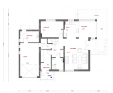 Стильный элегантный коттедж с гаражом
