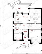Классический стильный загородный коттедж с мансардой и гаражом