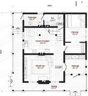 Проект каркасного дома в стиле шале