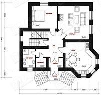 Проект классического трехэтажного дома с цокольным этажом