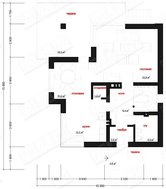 Проект небольшого коттеджа с мансардой и цокольным этажом