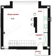 Проект оригинального современного дома с навесом в цоколе