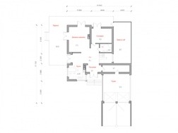 Дом с мансардой в английском стиле с зимним садом