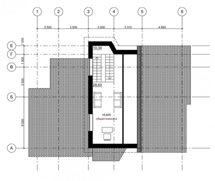 Проект оригинального коттеджа с кирпичным фасадом