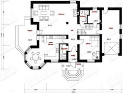 Проект шикарного особняка в смешанном стиле