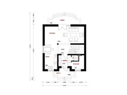 Проект компактного уютного дома с мансардой