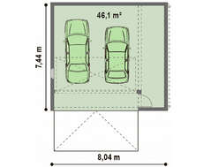 Проект современного практичного гаража из пеноблоков