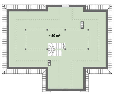 Проект двухэтажного дома площадью 109 кв.м.