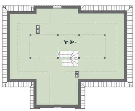 Проект двухэтажного дома площадью 109 кв.м.