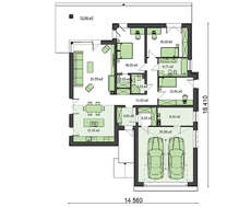 Проект дома в стиле модерн