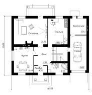 Комфортный коттедж с мансардой и гаражом