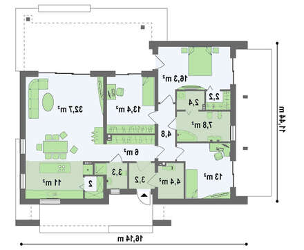 Проект дома в современном дизайне