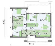 Проект дома в современном дизайне