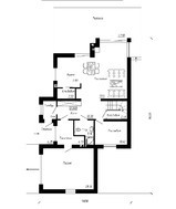 Дом с мансардой с современными элементами на фасаде