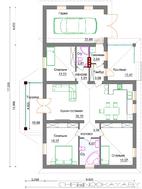 Проект небольшого загородного дома 130 m²