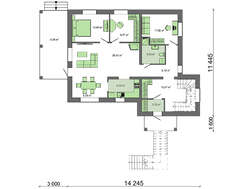 Проект большого трехэтажного дома с гаражом
