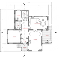 Архитектурный проект простого классического жилого дома