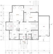 Проект стильного дома с деревянной отделкой фасада