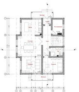 Проект классического мансардного дома с кирпичным фасадом