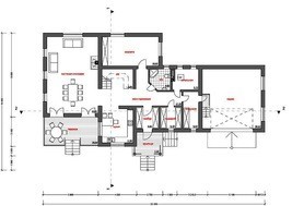 Архитектурный проект шикарного загородного жилого особняка