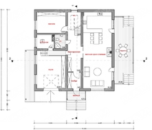 Архитектурный проект квадратного стильного дома