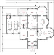 Архитектурный проект красивого дома для большой семьи