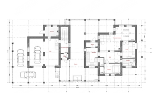 Архитектурный проект огромного загородного дома