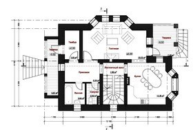 Проект жилого загородного дома в аристократическом стиле