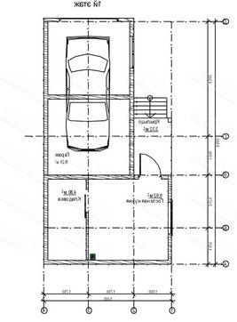 Архитектурный проект гаража со сторожкой
