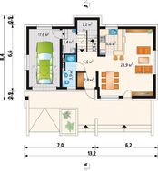 Красивый особняк мансардного типа на 4 жилые комнаты