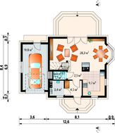 Видное строение площадью 100 квадратов