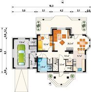Проект красивой усадьбы с террасой и балконом
