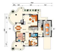 Неповторимый коттедж с мансардным этажом и шестью спальнями