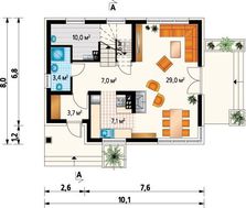 Мансардное строение благородного вида