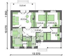 Симпатичное строение на два этажа
