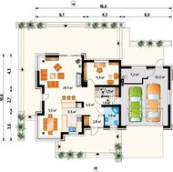 Изящное строение на два этажа