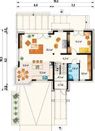 Современное роскошное двухэтажное строение с цокольным этажом