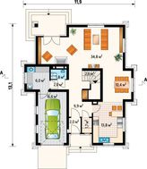 Примечательный проект дома более 200 m²