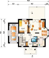 Загородная вилла в современном стиле с площадью 210 m²