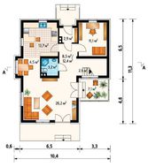 Проект красивой усадьбы с мансардой и зимним садом