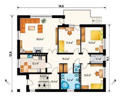 Архитектурный проект стильного особняка с девятью спальнями