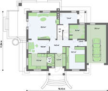Проект классического дома с мансардой площадью 253 кв.м.
